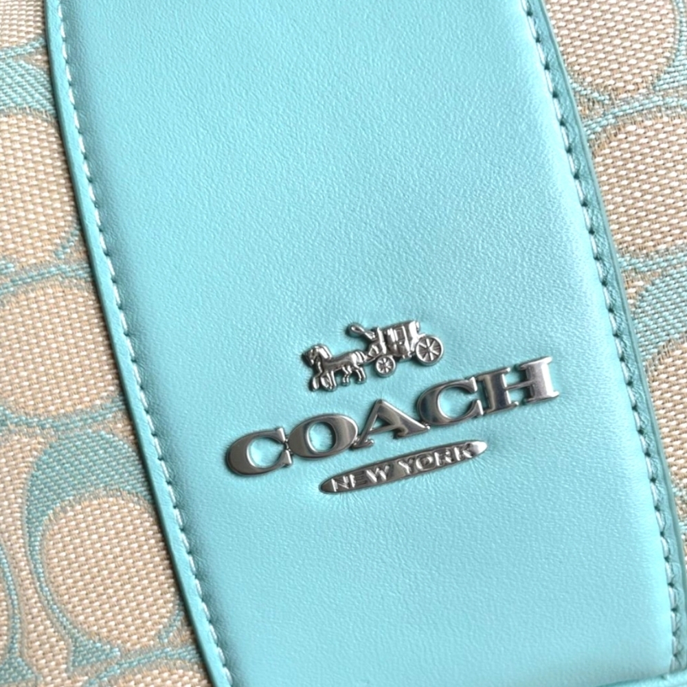Coach Carmen Shoulder Bag In Signature Jacquard - Picture 8 of 10